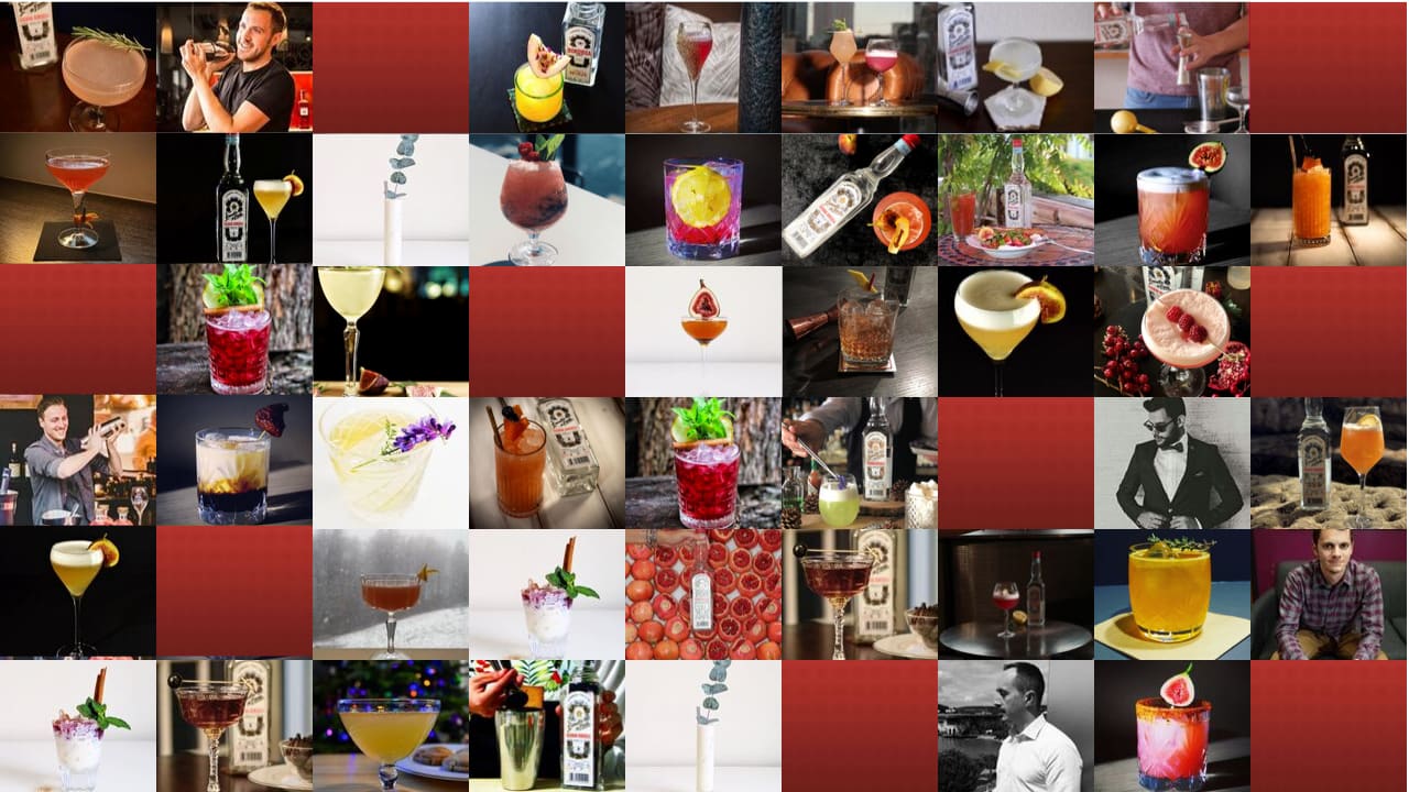 Bokobsa — influencer and cocktail content wall