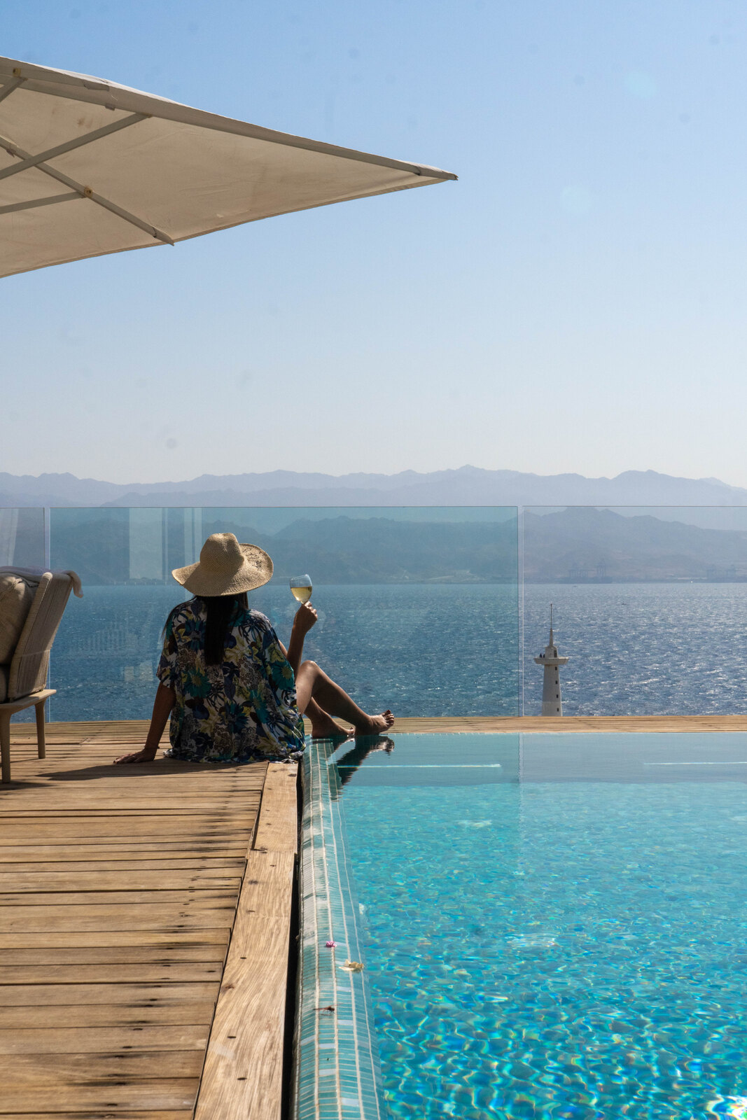 Herbert Samuel Hotels — the infinity pool above the sea
