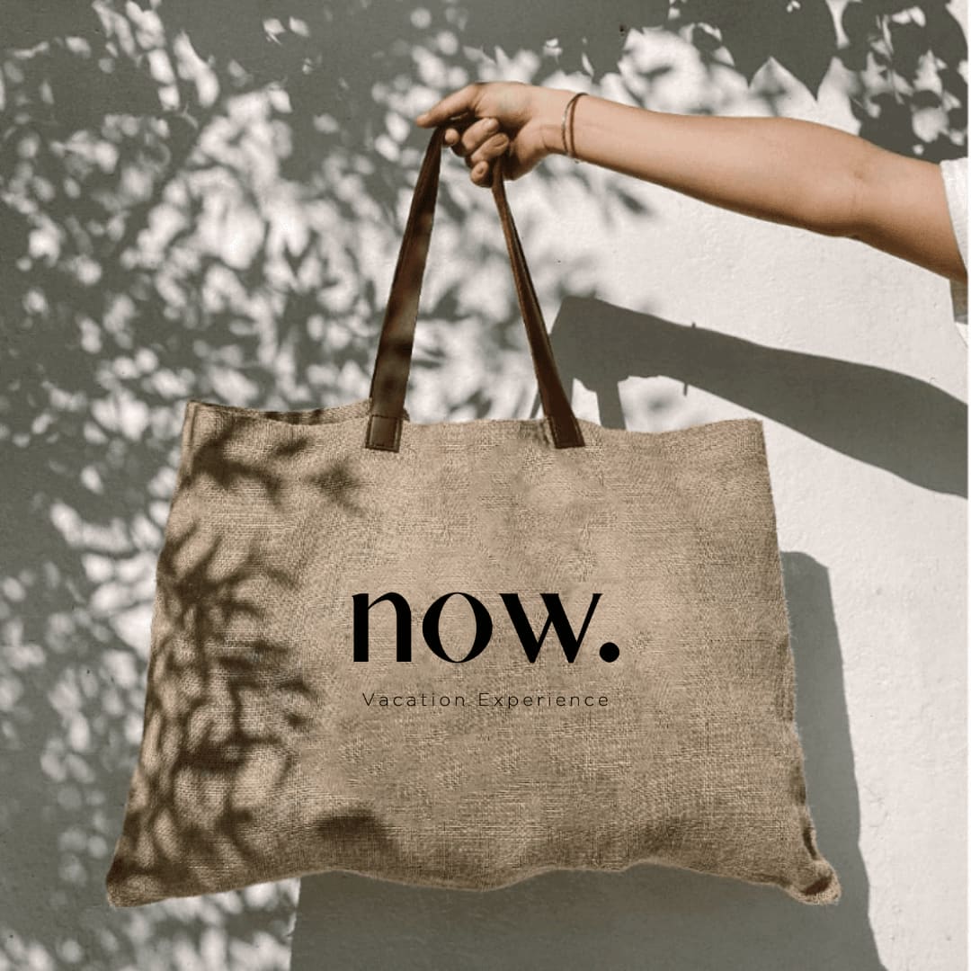 NOW — branded tote bag