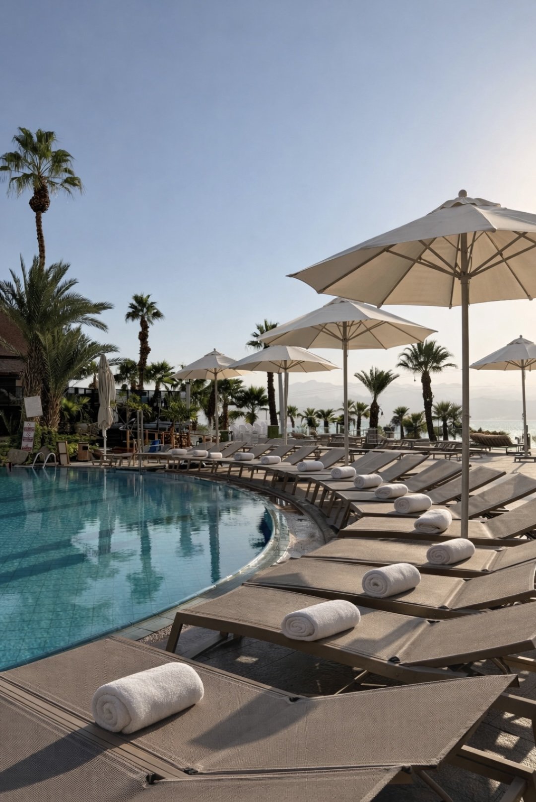 The lobby in Tel Aviv, facing the sea